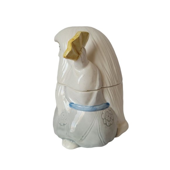 Vintage Kabuki Tastesetter by Sigma Fan Dancer Figurine Lidded Jar Marked - Picture 2 of 10